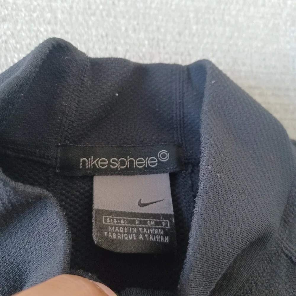Nike Sphere 1/4‎ Zip Thermal Shirt Mens S Black Long Sleeve Stretch Lightweight